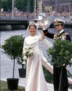 Свадебное платье Dior для ее Величества королевы Швеции Сильвии