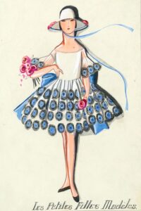 Эскиз детского платья Lanvin